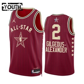 Camiseta Niños All-Star 2024 Western Conference Shai Gilgeous-Alexander Rojo Swingman